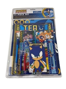 Sonic the Hedgehog 11pc Value Set in Bag with Header- PENCILS, ERASER, RULER - Picture 1 of 2