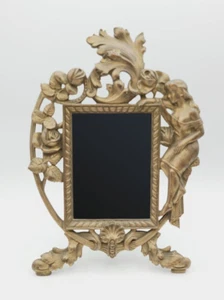 Antique Art Nouveau Brass Picture / Photo Frame 5" x 4" - Picture 1 of 8