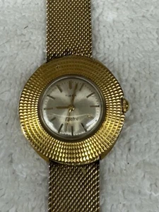 Vintage Timex Electric Ladies Watch Flying Saucer UFO Mesh band - Picture 1 of 6