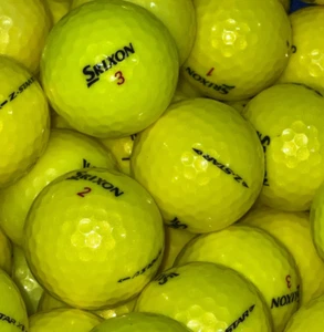 36 gelbe Srixon verschiedene Mix AAAA gebrauchte Golfbälle 4A - Bild 1 von 2