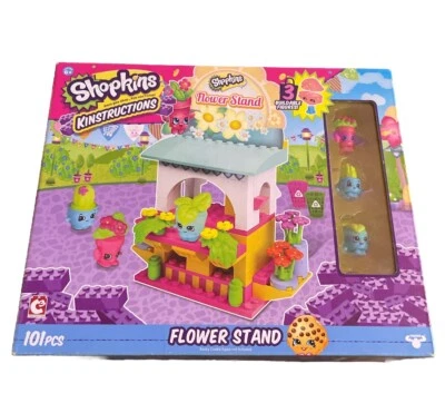 Shopkins Kinstructions - Flower Shop Building Kit 101 PCS. NEW!!! - Image 1 of 2