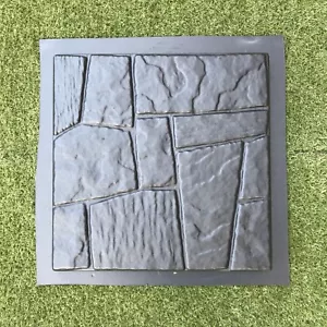 MOLDE DE PLÁSTICO FLAGSTONE para jardín de hormigón escalón camino patio cemento - Imagen 1 de 6