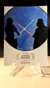 1/1 Darth Vader & Luke 2024 Topps Star Wars Hyperspace Sketch ARTIST Autograph - Picture 1 of 2