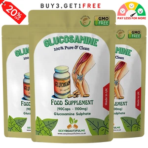 Glucosaminsulfat 2KCl 1100mg Kapsel - Veg Caps - Gelenk & Knochen Unterstützung Arthritis - Bild 1 von 10