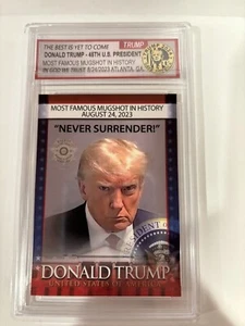 Donald Trump 45th US President Never Surrender Mugshot - Bild 1 von 3