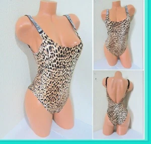 Victoria Secret SHINE STRAP LEOPARD BIKINI ONE PIECE MONOKINI SWIM SUIT S or M L - Picture 1 of 9