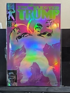 Ultra RARE 1/1 Holofoil RAINBOW Donald Trump HULK 377 Hommage PINK COMIC  - Bild 1 von 1