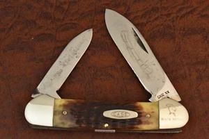 CASE XX USA 5 DOT 1985 NEW GRIND BONE CANOE KNIFE CARBON STEEL 62131 (20393) - Picture 1 of 8