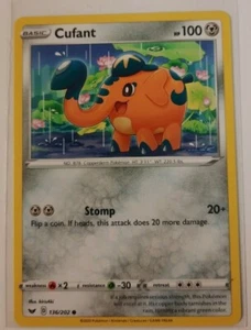 Pokemon Karte Galarian Cufant 25th Anniversary General Mills 136/202 NON-HOLO  - Bild 1 von 1