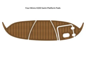 Four Winns H200 Swim Platform Step Boat EVA Foam Faux Teak Deck Floor Pad Mat - Picture 1 of 24