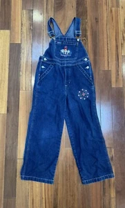 Vintage Y2K Powerpuff Girls Denim Overalls Large 10/12 Skater Y2K Girl Power - Picture 1 of 12