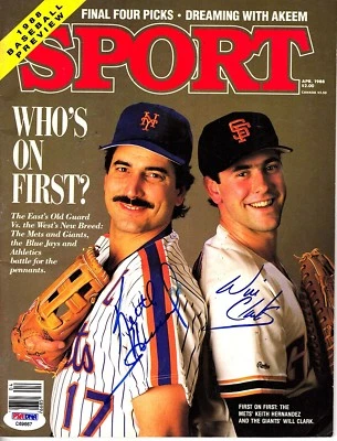 KEITH HERNANDEZ & WILL CLARK Signed Magazine "METS & GIANTS"  PSA/DNA #C69667 - Image 1 of 4