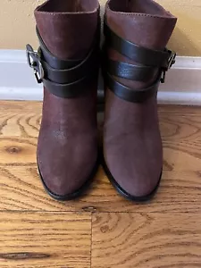 Jimmy Choo Burgunderrot Wildleder Stiefeletten Größe 6 - Bild 1 von 9