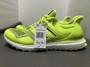 Size 12.5 - adidas UltraBoost 1.0 Spikeless Golf Lucid Lemon - Picture 1 of 8