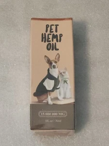 Hеmp Oil for Dogs Cats Skin Hiр and Jоint Suppоrt Calming Treats 1 Fl oz - Picture 1 of 1