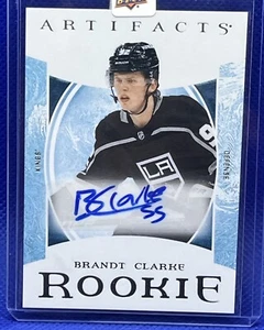 2022-23 UD Artifacts Rookie Auto Redemption Brandt Clarke- Kings SP # XVII MINT - Picture 1 of 2