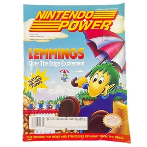 Nintendo Power Magazin Juni 1992 Lemmings Vol 37 Videospiel Ultra Bots Poste - Bild 1 von 3