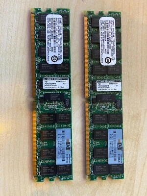 HP 8GB KIT  408854-B21 (2x4GB)  240Pin DIMM  - 405477-061 ECC REG SERVER Memory - Bild 1 von 3