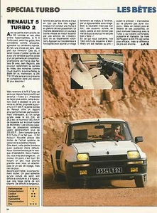 Prova Articolo Stampa Reportage Renault 5 Turbo 2 Anno 1984 1 Pagine - Picture 1 of 1