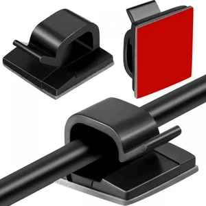 40 Piezas Cable Autoviscoso Tipo R Clip Fijo Línea de Datos Almacenamiento Coche Escritorio Oficina... - Imagen 1 de 7
