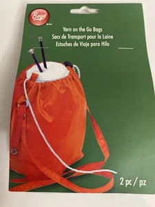YARN ON THE GO 2 BAGS BOYE GREEN PURPLE NEW IN PACKAGE - Picture 1 of 1