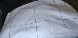 Brooklinen  Duvet Cover, Grid White/Grey -Queen ( One Piece) - Picture 1 of 2