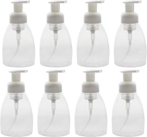 Dispensadores de jabón espumoso Cornucopia Brands 8,5 oz / 250 ml de capacidad transparente, blanco - Imagen 1 de 9