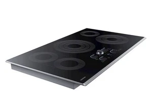 Samsung 36"Electric Cooktop with WiFi and Rapid Boil Stainless steel NZ36K7570RS - Picture 1 of 16