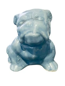 De colección. Maceta Bulldog Inglés Azul Miniatura Morton Pottery - Imagen 1 de 8