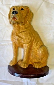 Vintage Minster Cast Iron Labrador Dog Doorstop - Picture 1 of 7