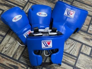 Winning Boxset Handschuhe Kopfbedeckung FG2900 & Leistenschutz - Blau - Bild 1 von 20