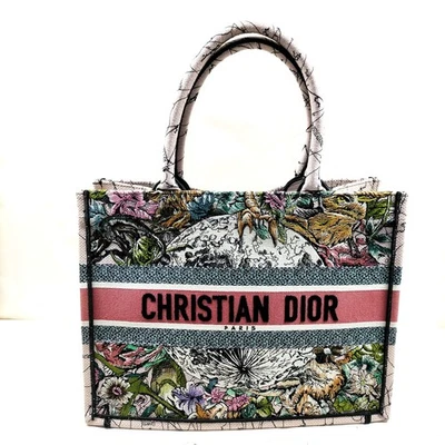 NO TARIFF Christian Dior Tote Bag Book Tote Multi Color Canvas 2882025 - Image 1 of 4