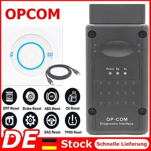 V1.99! OPEL OP COM Vauxhall OBD2 Diagnostic Code Reader Scanner Tool OPCOM DE - Bild 1 von 12
