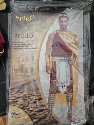 Costume Mens Apollo Spirit Halloween Adult Size Medium - Missing Cape  - Image 1 of 4