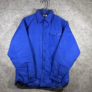 Vintage Ideal Button Down Chamois Flanell gesteppt gefüttert Hemd Gr. L - Bild 1 von 11