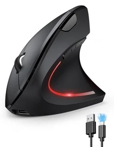 Ergonomic Mouse, Rechargeable Vertical Ergo Mouse Wireless 800-4800 Levels 5 ... - Picture 1 of 8