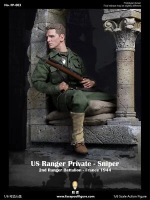 Facepoolfigure FP003B SEGUNDA GUERRA MUNDIAL US Ranger francotirador privado 1/6 FIGURA versión especial Foto 1 de 4