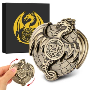 7 in 1 Double Side Dragon Dice Spinner Rotating Role Playing Game DND Gift Box - Picture 1 of 12
