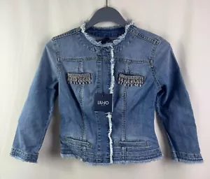 Liu Jo Women's Giacca Kate Denim Jacket, Blue, Size 40 - Picture 1 of 5