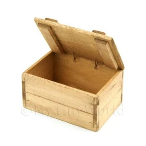 Miniatura per Casa Delle Bambole Anticato Legno Esposizione Negozio Scatola - Foto 1 di 1