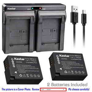 Kastar Battery Dual USB Charger for Leica BP-DC12 & Leica V-Lux 5 Digital Camera - Picture 1 of 11