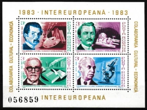 Rumania - INTEREUROPA bloque 194 sin usar 1983 Mi. 3960-3963 - Imagen 1 de 1