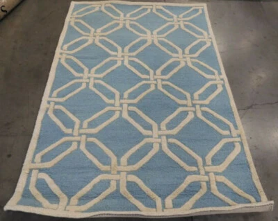 Alfombra dañada AZUL CLARO/MARFIL 4' X 6' precio reducido 1172602764 CAM311E-4 Foto 1 de 4