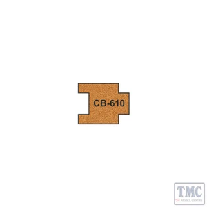 PCB-610 Proses 10 X Pre-Cut Cork Bed for R610 Short Straight Track - Picture 1 of 1