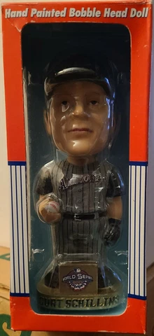 2001 World Series Arizona Diamondbacks Curt Schilling Hand Painted Bobblehead Cover