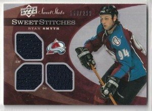 2007-08 Sweet Shot Sweet Stitches Triples #SSTRS Ryan Smyth JERSEY /299