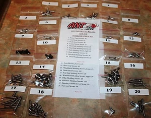 1957 CHEVROLET BEL AIR 2-DR H/T INTERIOR SCREW KIT 84pcs. - Picture 1 of 1