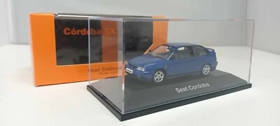Seat Cordoba SX 1999 Herpa Seat Collection 1:43 Blu Metallizzato Usato + Teca - Immagine 1 di 4