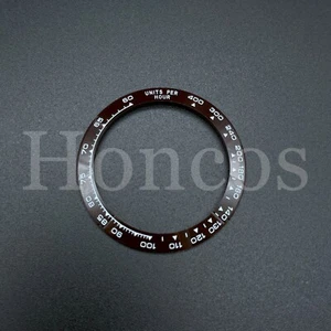 CERAMIC BEZEL FOR ROLEX DAYTONA 16500 16520 116500 116520 BROWN W/WHITE ENGRAVED - Picture 1 of 5