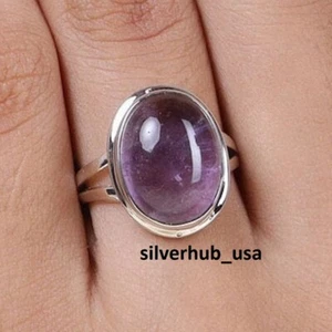 Amethyst Gemstone 925 Sterling Silver Ring Handmade Gift Jewelry SA-1620 - Picture 1 of 9